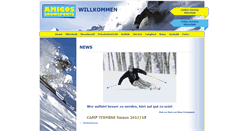 Desktop Screenshot of amigos-snowsports.at